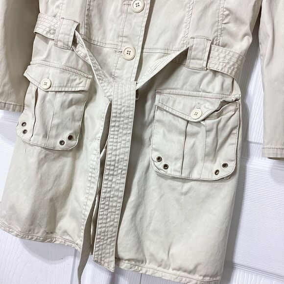 Nori Trench Coat Tan Utility Style XL - Picture 8 of 13